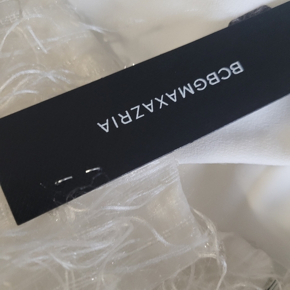 BCBG Maxazria Ilara Feather Mini Dress size 8 White New - Picture 7 of 8